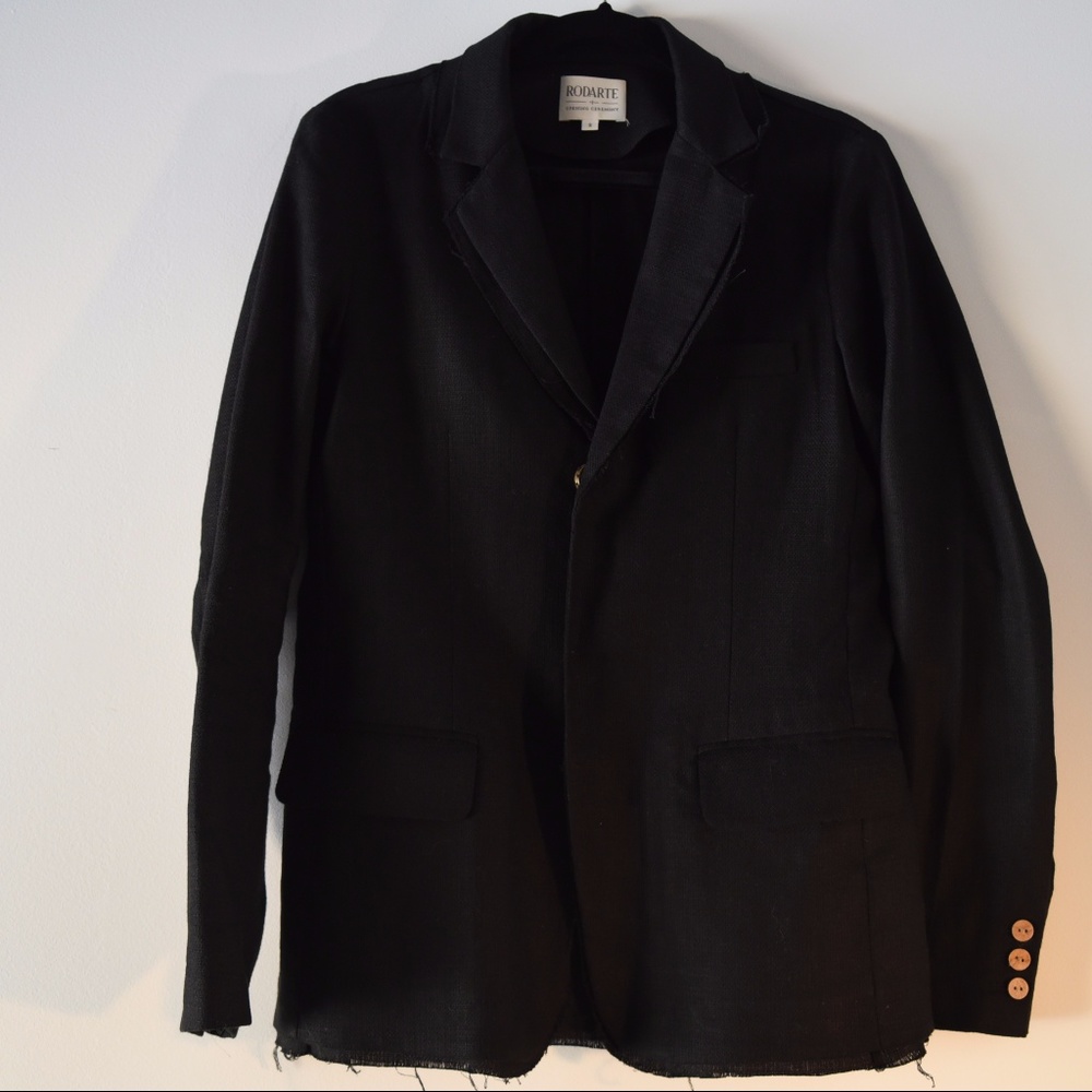 Opening Ceremony x RODARTE Blk fringe Blazer